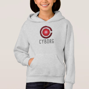 Justice League Leuchtendes Cyborg-Symbol Hoodie