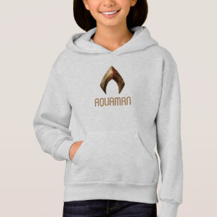 Justice League Metallic Aquaman Symbol Hoodie