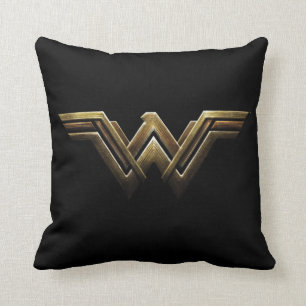 Justice League   Metallic Wonder Woman Symbol Kissen