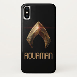 Justice League   Metallisches Aquaman-Symbol Case-Mate iPhone Hülle
