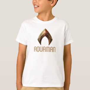 Justice League Metallisches Aquaman-Symbol T-Shirt