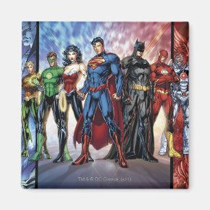 Justice League   New 52 Justice League Besetzung Magnet