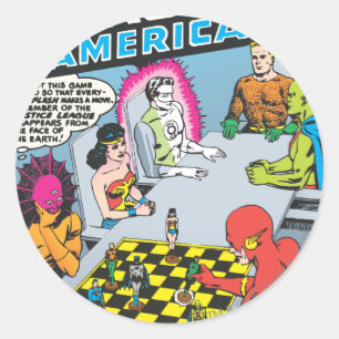 Justice League of America Ausgabe #1 - Nov Runder Aufkleber