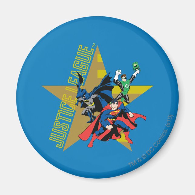 Justice League Star Heroes Magnet (Vorne)