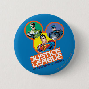 Justice League "Stärke in Zahlen" Button