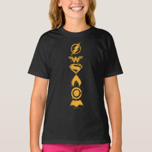 Justice League   Stilisierte Team-Symbole Aufstell T-Shirt