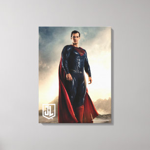 Justice League   Superman auf dem Schlachtfeld Leinwanddruck