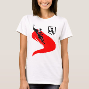 Justice League   Superman fliegt Noir Pop Art T-Shirt