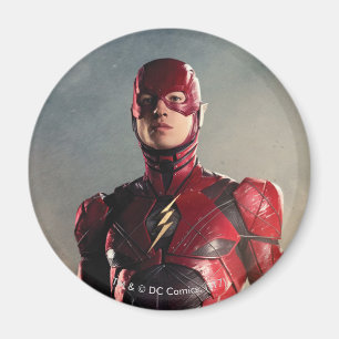Justice League   The Flash auf dem Schlachtfeld Magnet