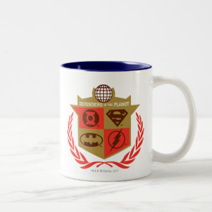 Justice League Verteidiger des Planeten Zweifarbige Tasse