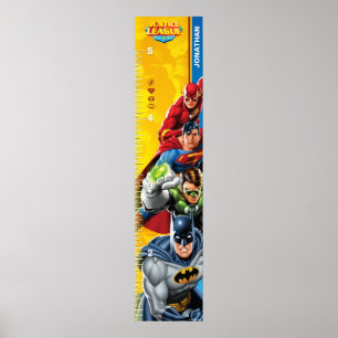 Justice League   Wachstumsdiagramm Poster