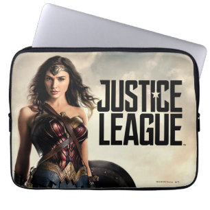 Justice League   Wonder Woman auf dem Schlachtfeld Laptopschutzhülle