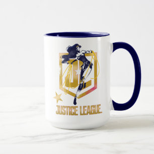 Justice League   Wonder Woman JL Logo Pop Art Tasse