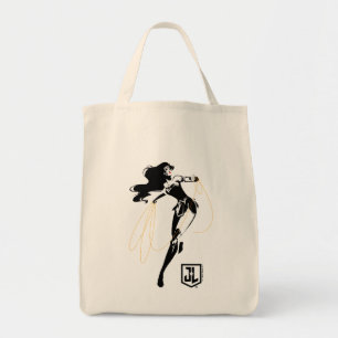 Justice League Wonder Woman mit Lasso Pop Art Tragetasche