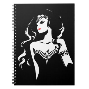 Justice League   Wonder Woman Noir Pop Art Notizblock