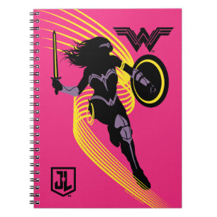 Justice League   Wonder Woman Silhouette-Symbol Notizblock