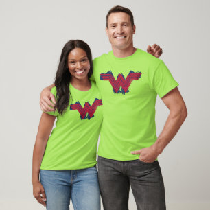 Justice League   Wonder Woman Symbol mit Pinselstr T-Shirt