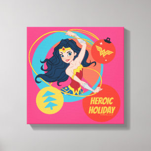 Justice League Wonder Woman Weihnachtsbaumkugel Leinwanddruck