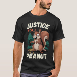 Justice Pour L'Arachide Le T-shirt Écureuil