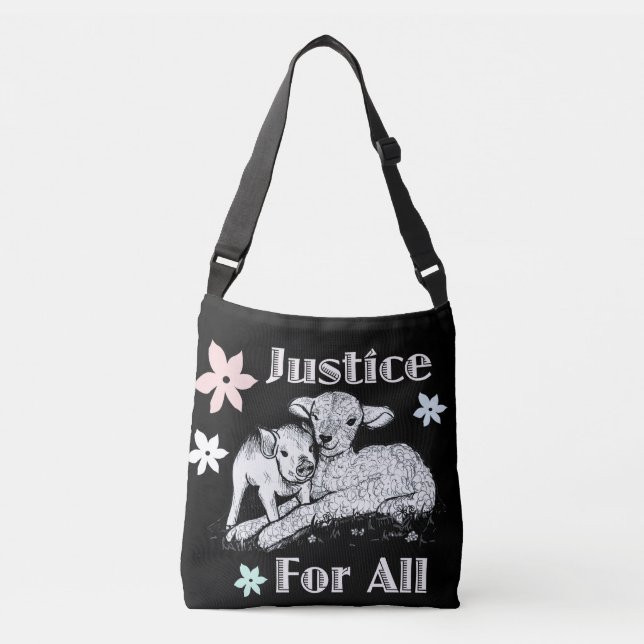 Justice pour tout le sac de droits des animaux (Devant)