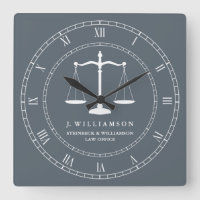 Justice Scales Custom Name Lawyer Slate Grey