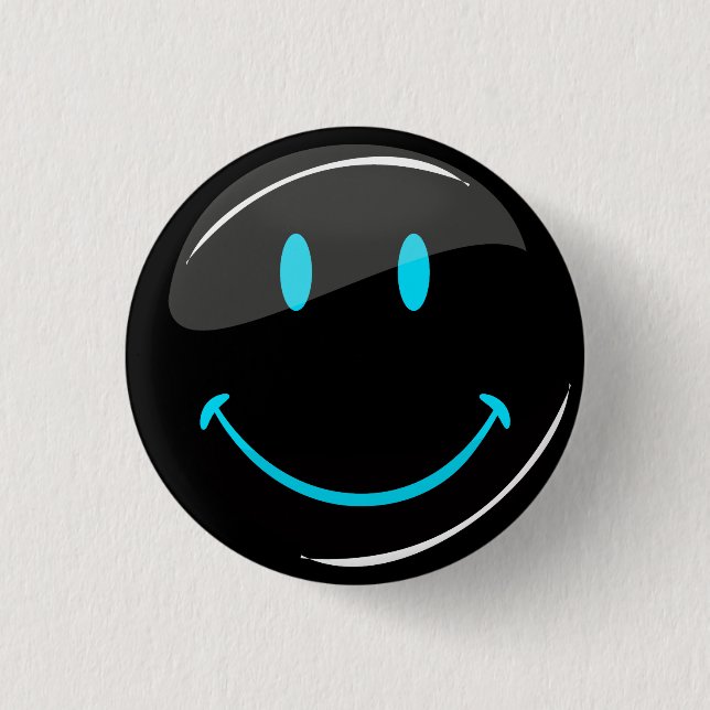 Justierbares Farbneon-Schwarzes Button (Vorderseite)