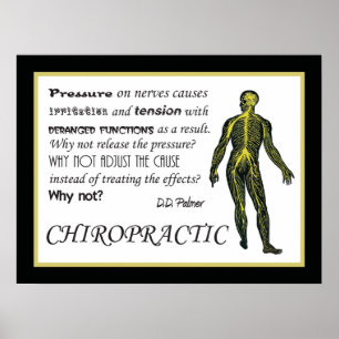Justieren Sie das Ursachen-Chiropraktik-Plakat Poster