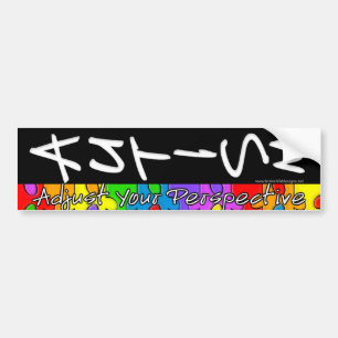 Justieren Sie Ihre Perspektive Autoaufkleber