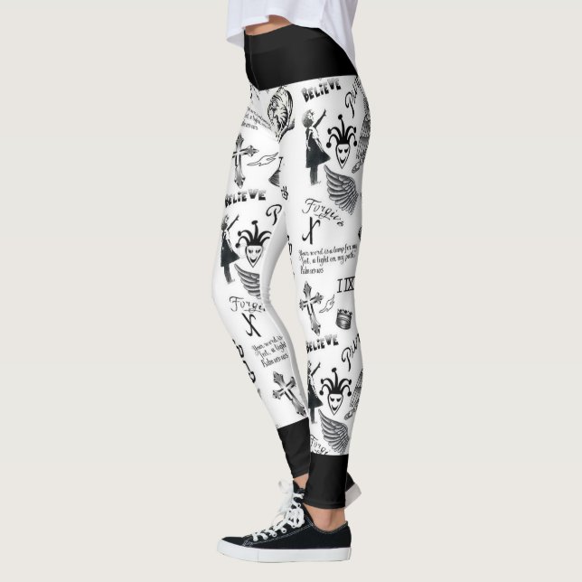 JUSTIN BIEBER TÄTOWIERT LEGGINGS (Links)