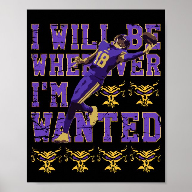 Justin Jefferson Poster (Vorne)