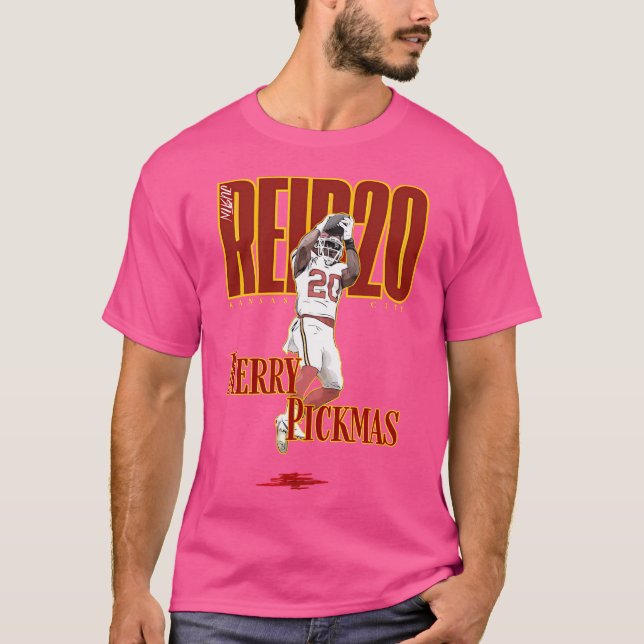 Justin Reid 20 Football Cartoon Merry Pickmas T-Shirt (Vorderseite)