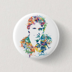 Justin Trudeau Digital Art Button