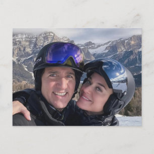 Justin Trudeau & Katy Perry Feb 2026 Postkarte