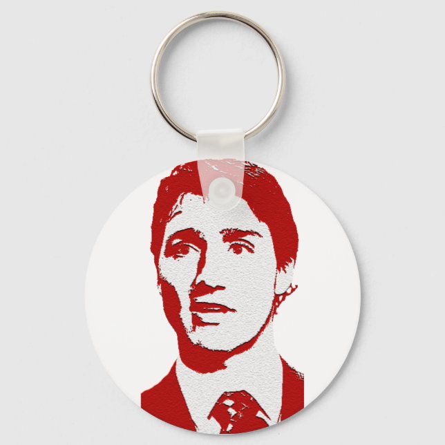 Justin Trudeau Logo Schlüsselanhänger (Vorderseite)