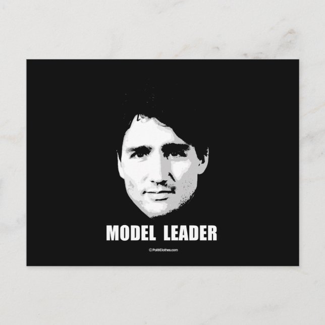 Justin Trudeau - Modellleiter -.png Postkarte (Vorderseite)