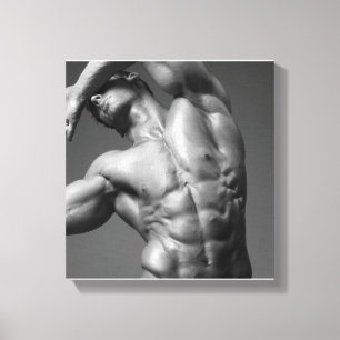 Justin Woltering Bodybuilder Picture Wrap Leinwanddruck
