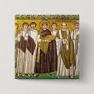Justinian der Große römischer Kaiser Button