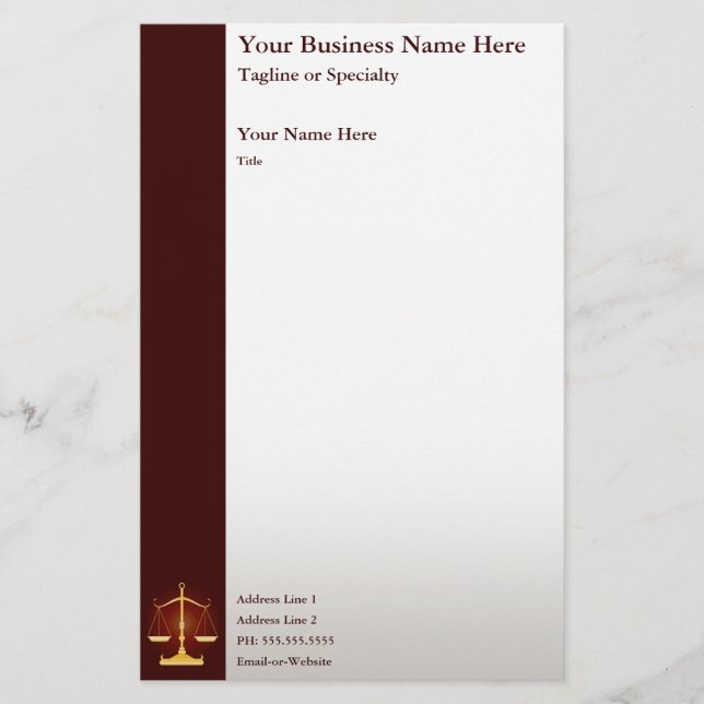 Justiz Briefpapier (Vorderseite)