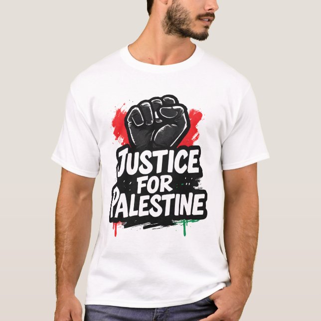 Justiz für den grafischen T - Shirt Palästinas (Vorderseite)
