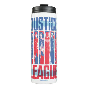 Justizbehörde  Blue & Red Group Pop Art Thermosbecher