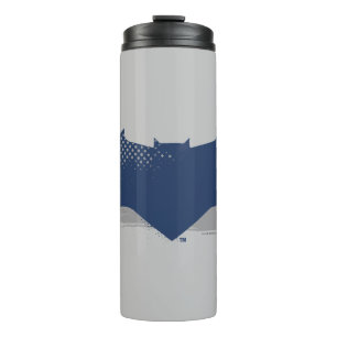 Justizbehörde  Brush & Halftone Batman Symbol Thermosbecher