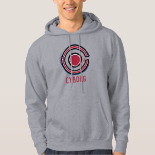 Justizbehörde  Brush & Halftone Cyborg Symbol Hoodie