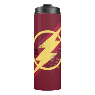 Justizbehörde  Brush-Symbol und Halbfone-Flash-Sym Thermosbecher