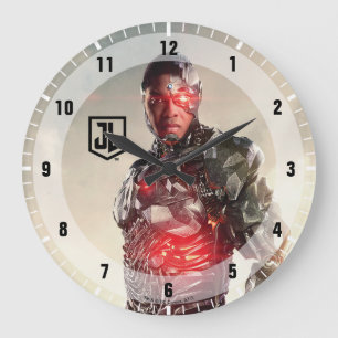 Justizbehörde  Cyborg auf dem Schlachtfeld Große Wanduhr