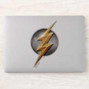 Justizbehörde  Das metallische Blitzsymbol Aufkleber