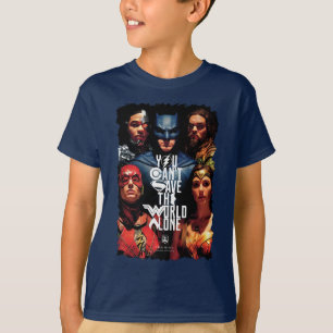 Justizbehörde  Man kann die Welt nicht allein Rett T-Shirt