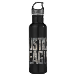 Justizbehörde  Metallisches Logo der Gerechtigkei Edelstahlflasche