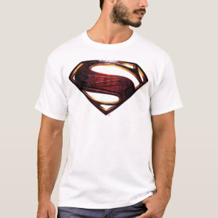 Justizbehörde  Metallisches Superman-Symbol T-Shirt