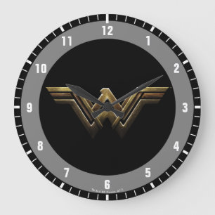Justizbehörde  Metallisches Wundermagazin Große Wanduhr