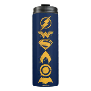 Justizbehörde  Stylisierte Teamsymbole Lineup Thermosbecher